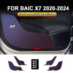 For BAIC X7 2020 - 2022 2023 2024 Car Door Anti Kick Pad Protection Auto Anti-Dirty Anti-Collision Interior Stickers Accessories