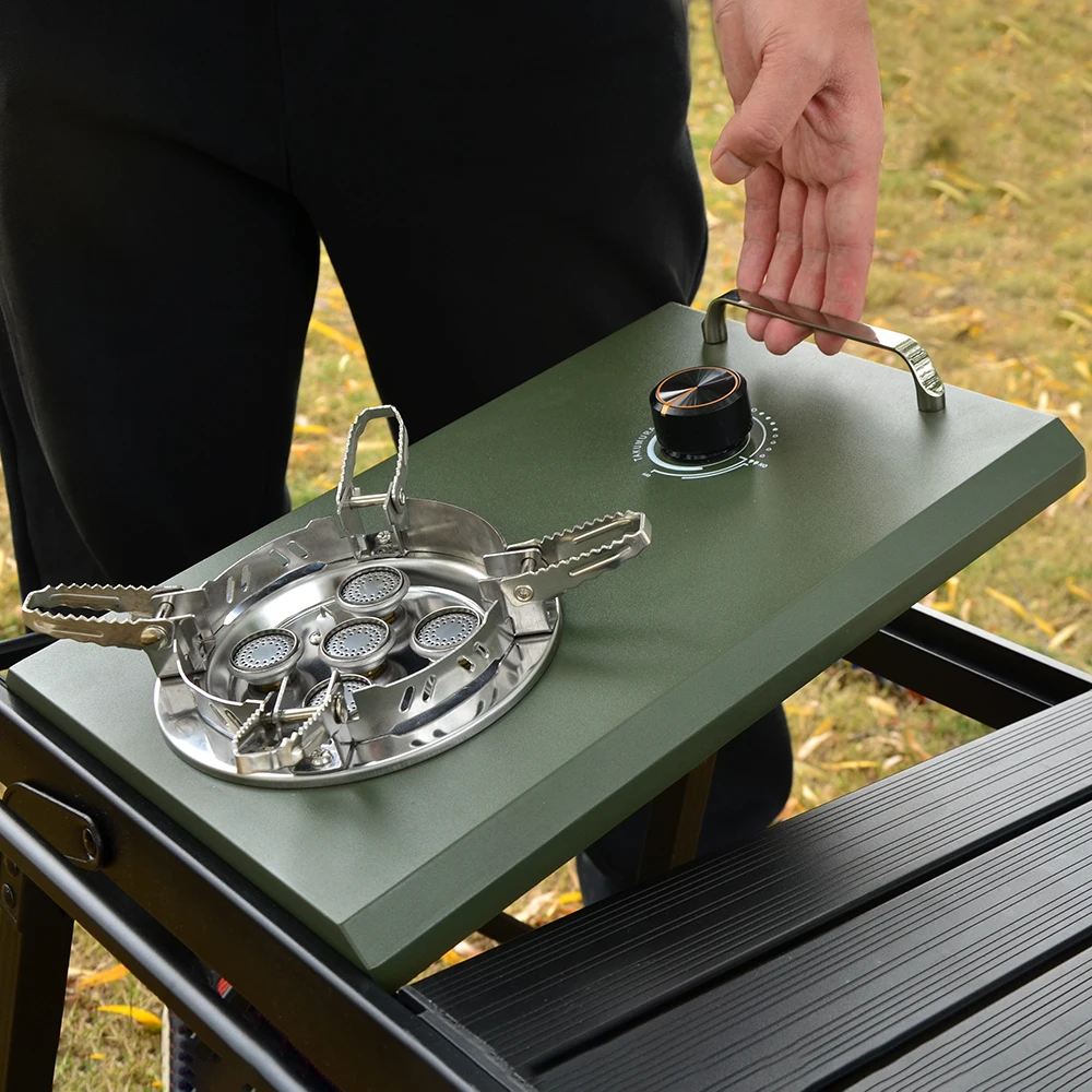 

IGT Tabletop Stove 15800W Outdoor Camping Portable Folding Gas Stove Cassette Stove Small Cookware Gas Stove Picnic Stove