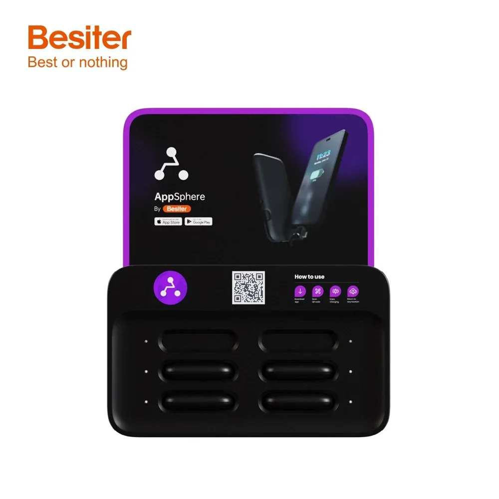 Besiter Public Cell Phone Charging Station power bank mobile phone charging station for restaurant