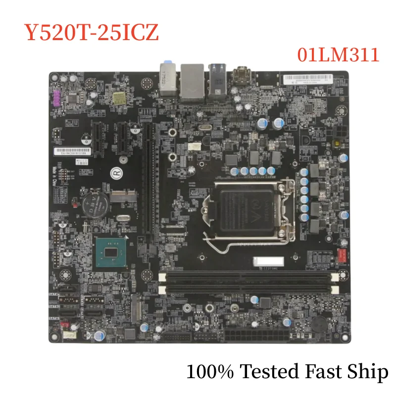 

IZ370ME For Lenovo Legion Y520T-25ICZ Desktop Motherboard 01LM311 Z370 LGA1151 DDR4 Mainboard 100% Tested Fast Ship