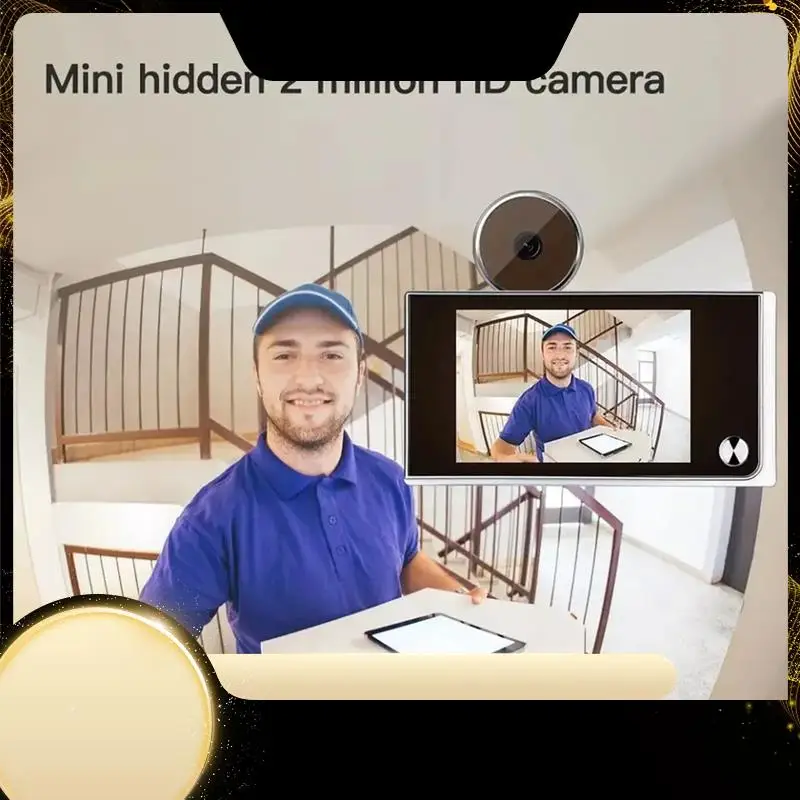 

3.5 Inch Doorbell Peephole Viewer Digital Door Camera 120° LCD 2 Million HD Pixels Kitty Eye Door Bell Outdoor Monitor Durable