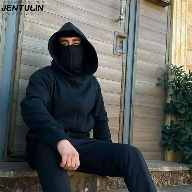 2025 Autumn and Winter New Men's and Women's Casual Sportswear With Hooded Mask Design, Sporty and Fashionable Plus Size Hoodie