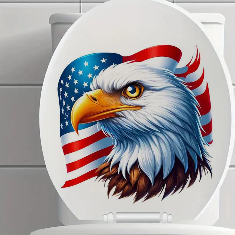 

90639# Patriotic Eagle USA Wall Decal Reusable Sticker for Living Room Aesthetic Room Decoration Easy to Beautify Your Home