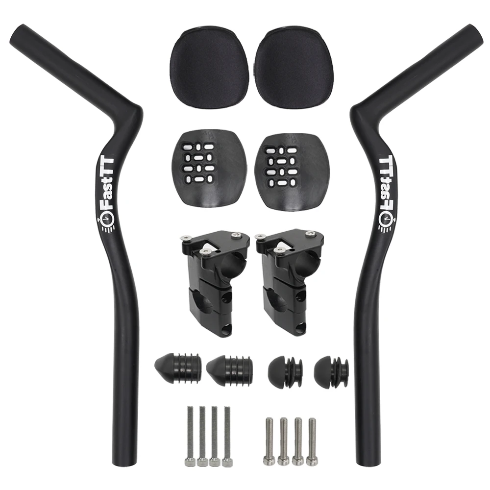 

FastTT-Full carbon fiber road handlebar, triathlon time trial handlebar, TT handlebar, aerobar, 35°/55°, for Aero handlebar