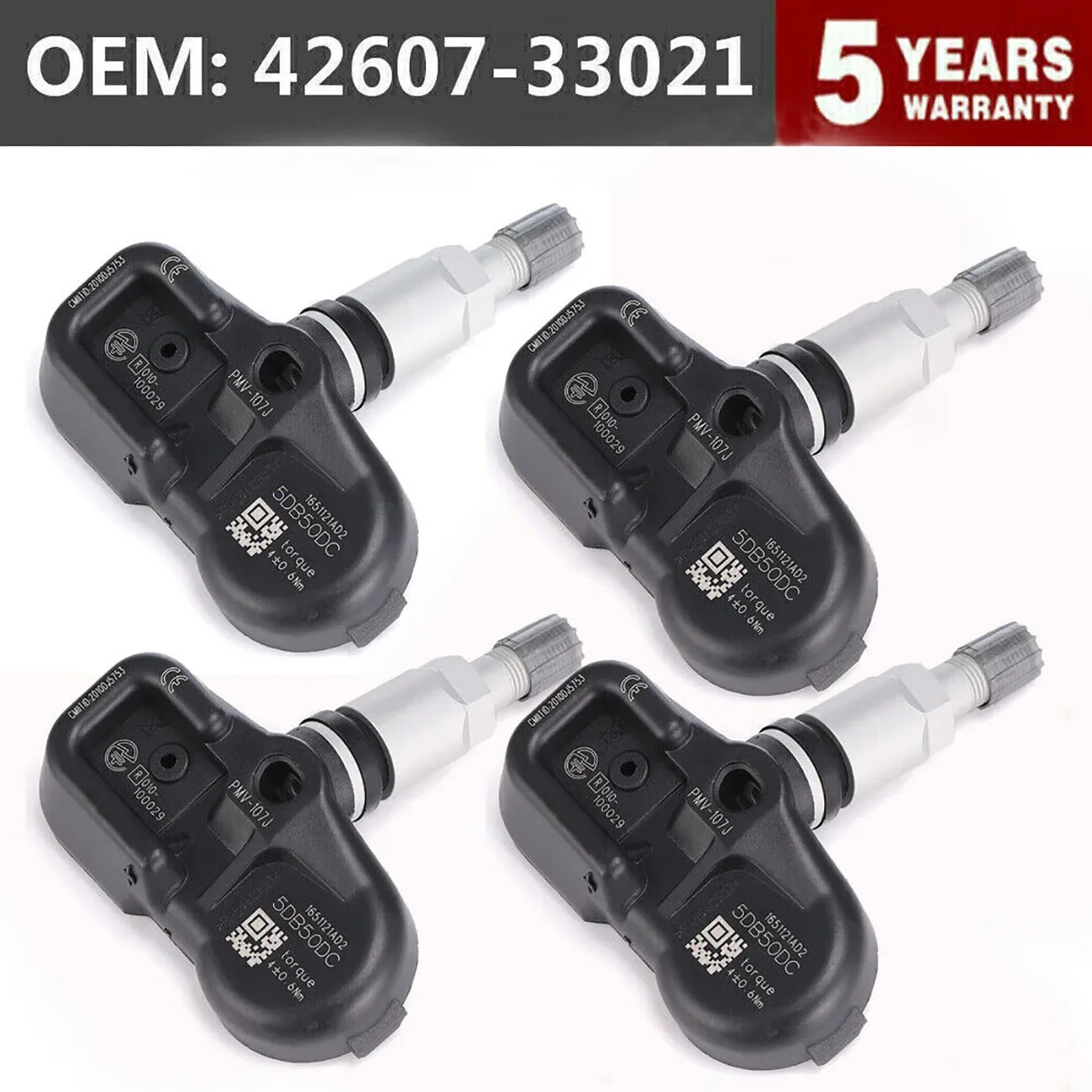 

4Pcs Tire Pressure Monitor Sensor TPMS 315MHZ For Toyota Corolla RAV4 Yaris Scion Lexus RX350 RX450h CT200h 42607-33021 PMV-107J