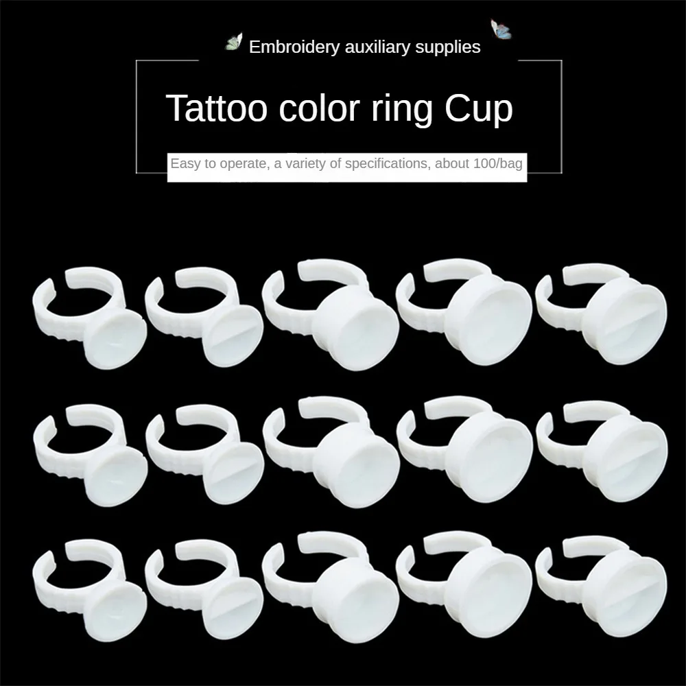 Paletten kleber Tablett Tattoo Farbe Schüssel Art Pfropfen Wimpern Stickerei Ring Tasse Tattoo Farbe