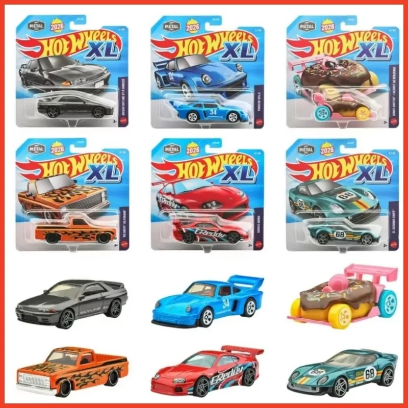 Hot Wheels Origineel 1:43 XL Porsche Toyota Subaru 2026 Serie Die-Cast Model Auto Collectie Verrassingsspeelgoed Auto's Model