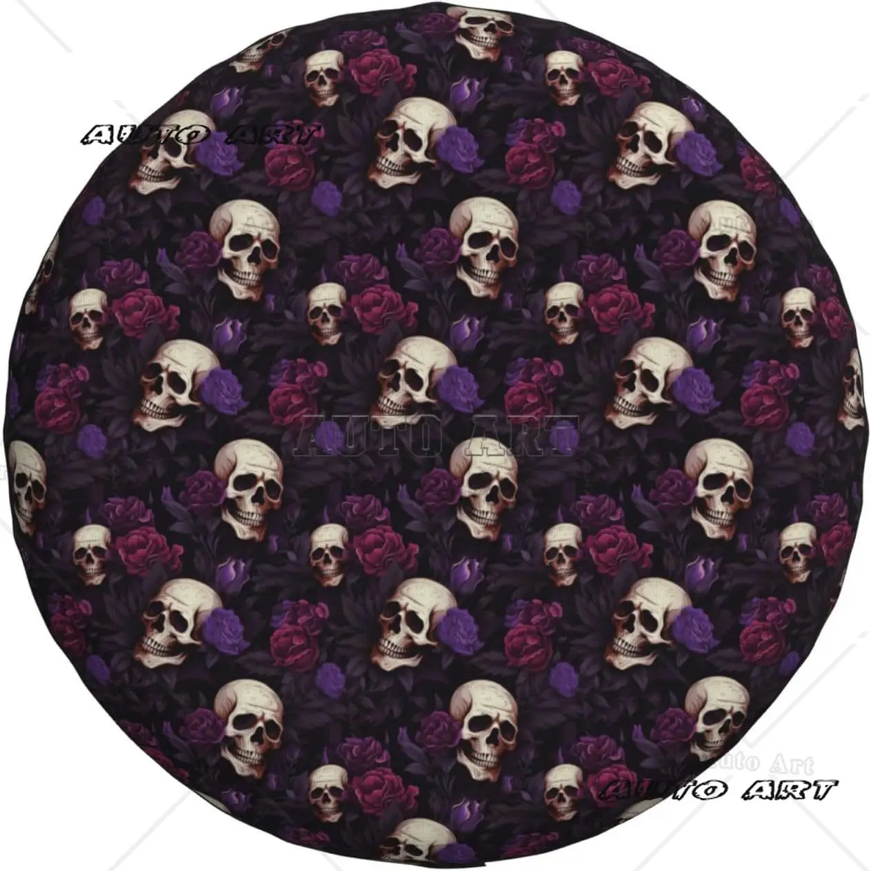 

Готический чехол для шин с розовым сахарным черепом, защита от грязи, чехлы для запасных шин, устойчивые к атмосферным воздействиям для прицепа, внедорожника, грузовика