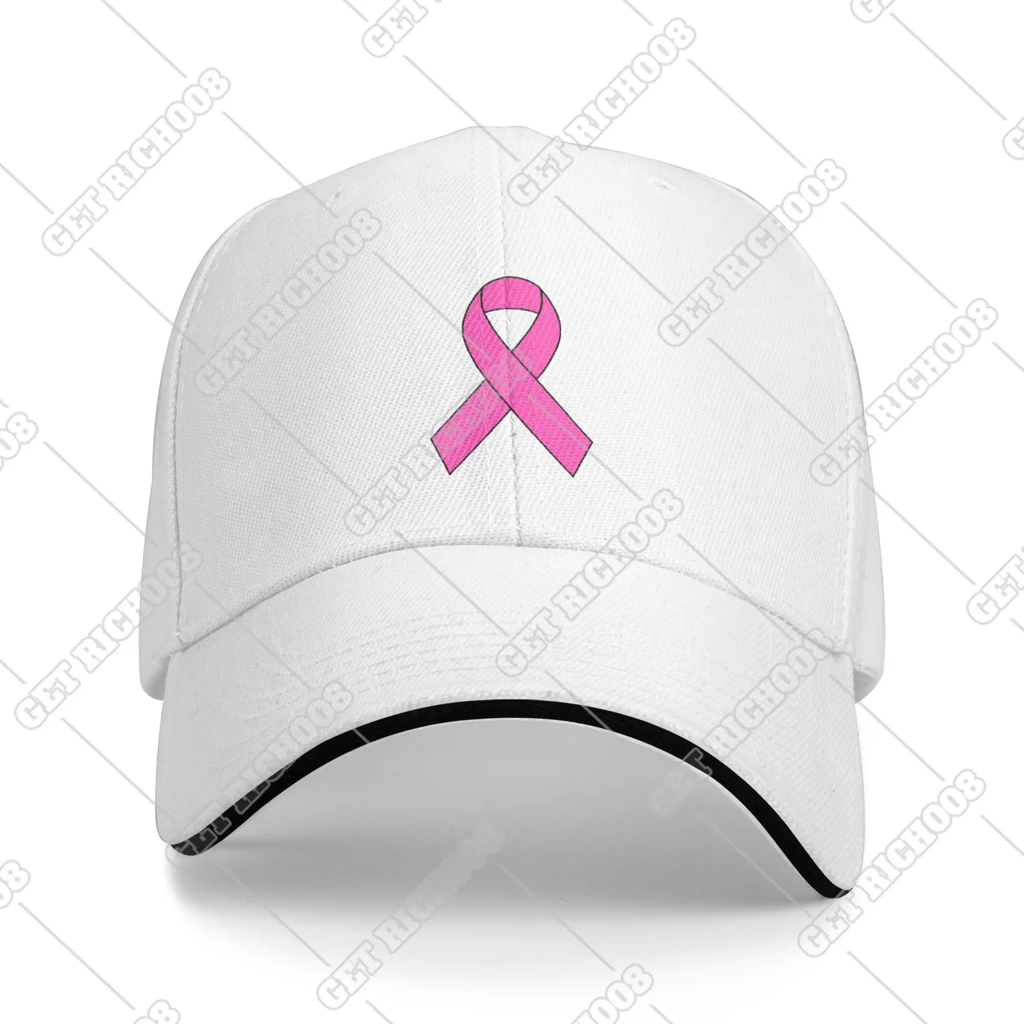 Gorra de béisbol de concientización sobre el pecho con cinta rosa, ropa de octubre, gorra Snapback rosa, gorras para hombres, mujeres, talla única, adulto, Unisex, informal