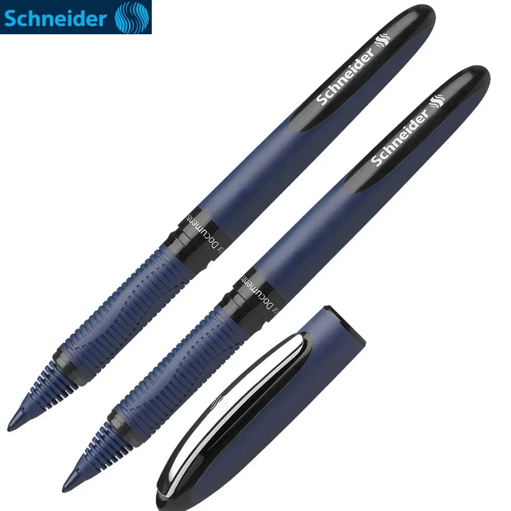 2pcs Schneider One Business Rollerball Pen 0.6 Mm Fiber Nib Smooth Writing Sign Office Roller Ball Ink Pen Work Supplies