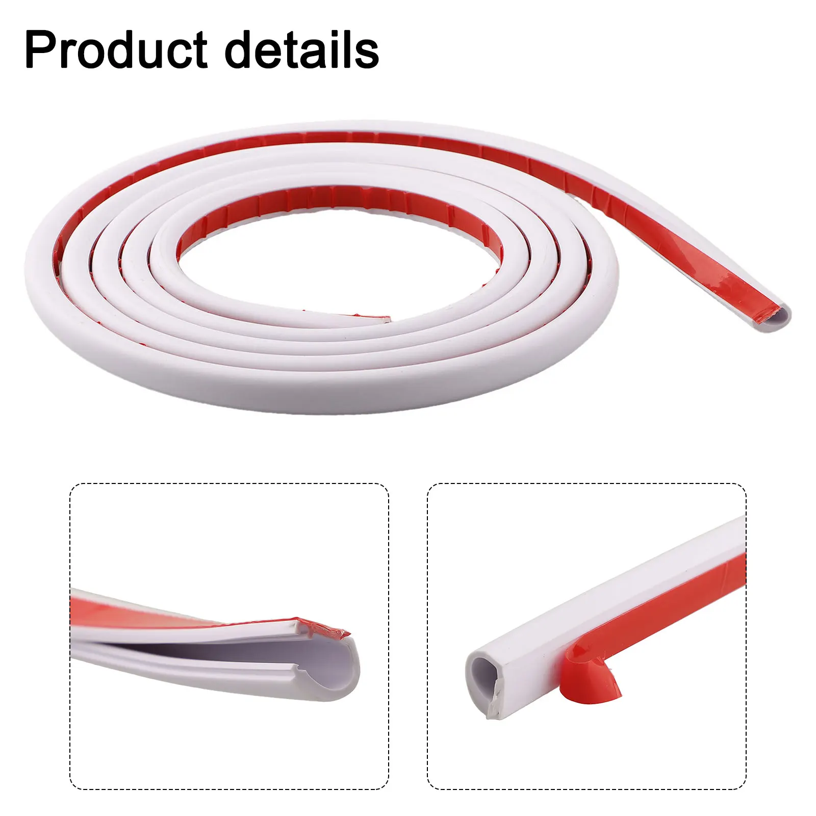 3 Meter Trunking 15x10mm Semi-circular Side Opening Trunking PVC Trunking For Electric Cables Electrical Equipment Supplies