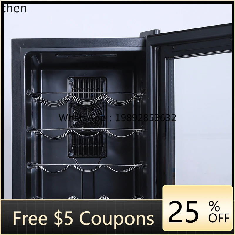 

Винный шкаф BX с воздушным охлаждением, электронным поддержанием постоянной температуры и увлажнением, для дома, с функцией ледяного бара, на 12 бутылок, с морозильной камерой