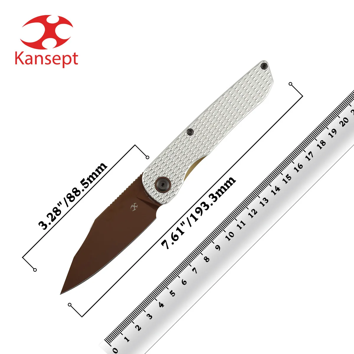 

Складные ножи Kansept Nettle T1103, 3.28'' клинок из дамасской стали/154CM с рукоятью из карбона/G10/алюминия, дизайн Дерека Шарона, EDC