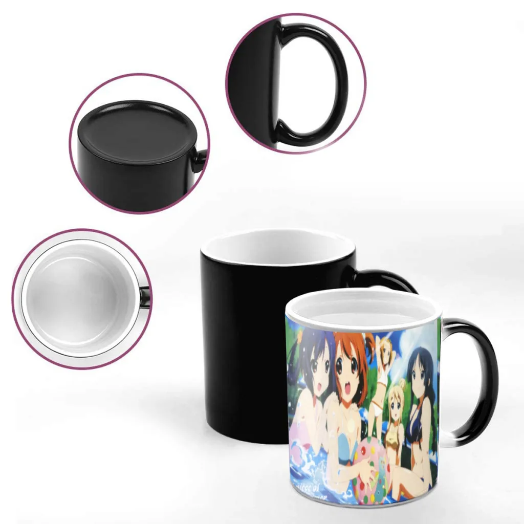 Kawaii-New-K-ON!Magic Mug Breakfast Cup Cups and Mugs Personalized Gifts Color Change Cup Ceramic Coffee Cups Wholesale Custom