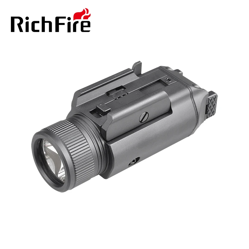 RichFire Magnetic LED Flashlight 2400LM White Light and Laser Combo Police Tactical Accessories 20mm Mount Standard for Hunting