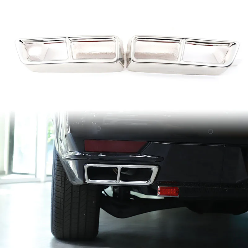 

Car Tail Muffler Exhaust Pipe Output Cover Car Accessory For Cadillac Escalade 2021-2024 Pipe Throat Exhaust Outputs Tail Frame