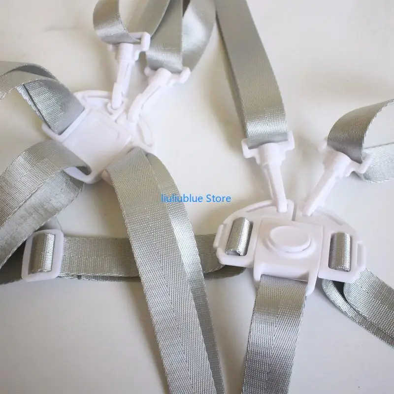 طفل عالمي 5 نقاط تسخير كرسي مرتفع حزام آمن لعربة أطفال عربات التي تجرها الدواب الأطفال لمقعد يدفع باليدين كرسي الطعام 62CF #4