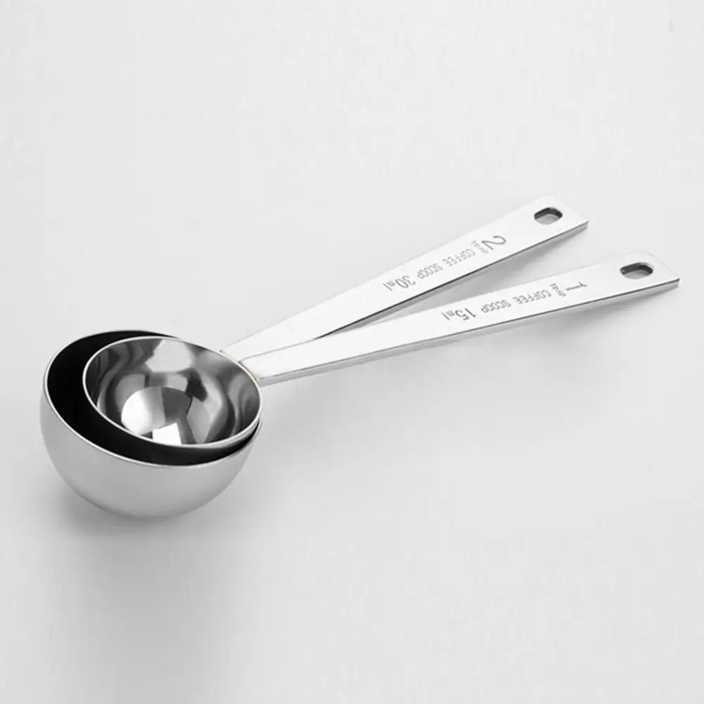 Tablespoon Measuring Spoon Stainless Steel Coffee Measuring Spoon Set Long Handle Tablespoon Scoop for Ground Coffee for Powder