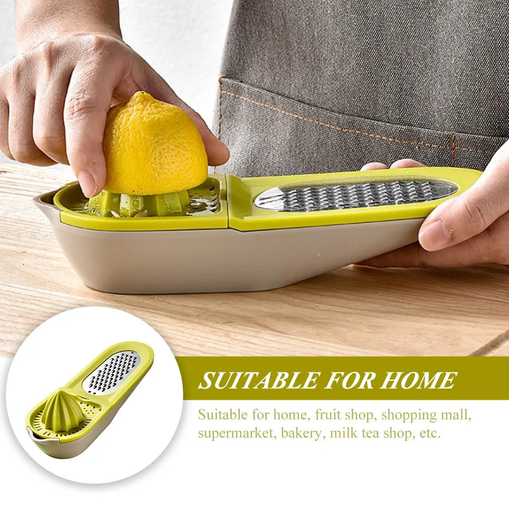 

1 Set Kitchen Fruit Juicer Manual Lemon Squeezer Cheese Grater 2 In 1 Portable Vegetable Grater Household Multi Function Juice