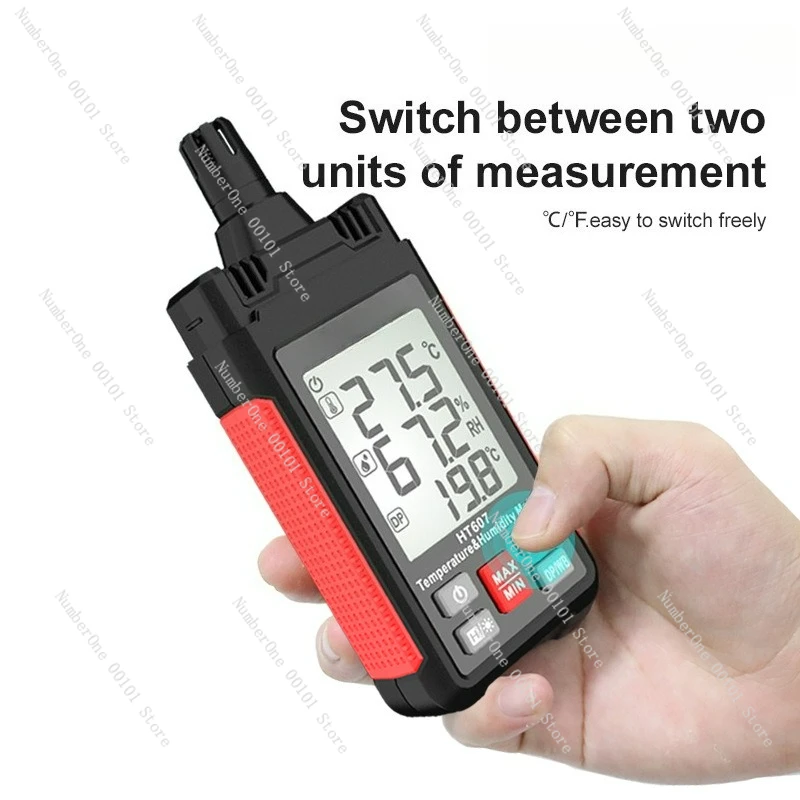 

HT607 Цифровой измеритель температуры и влажности HT607 -20 ° C-60 ° С 0-100%