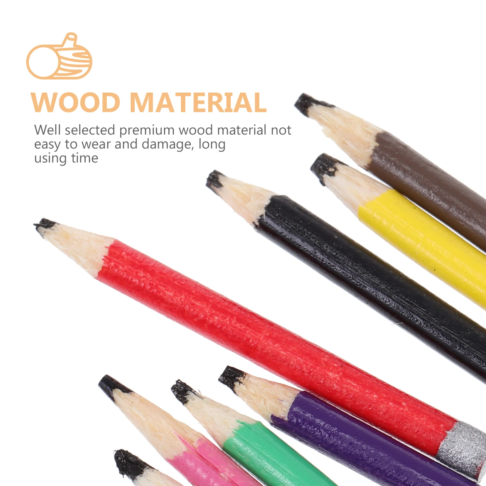 

8 PCS Decorations Colored Pencil Ornaments Tiny Pencils Small Mini Black Micro Scene