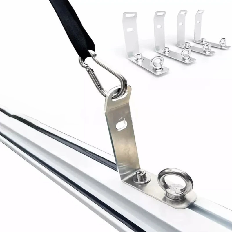 QM Stainless Load Stops T-Slot Truck Crossbar for Snowboard Roof Rack Crossbar