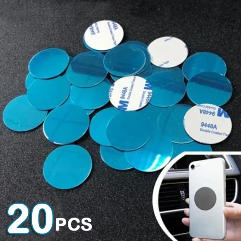 1/20PCS Universal Magnetic Metal Plate for Magnetic Phone Car Mount Holder Iron Sheet Sticker Disk for Magnet Tablet Mount Round