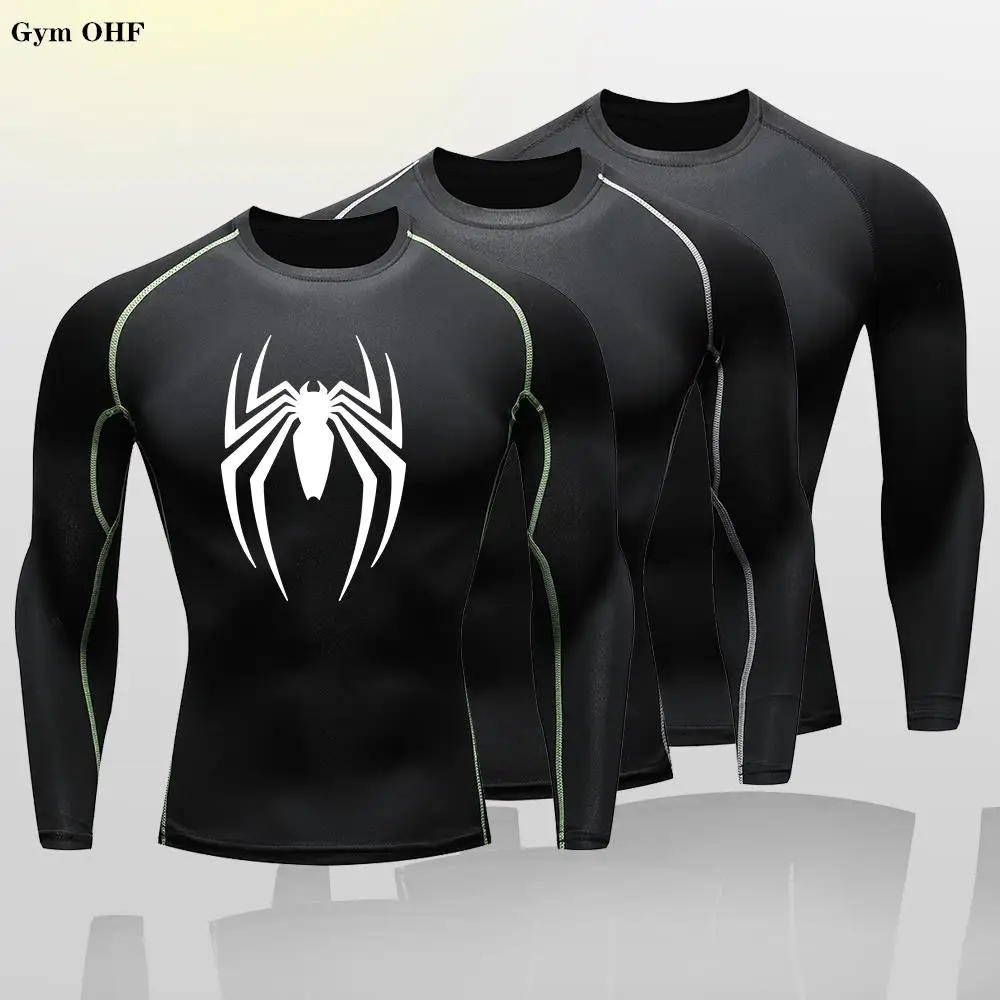 Anime Print Compression T Shirt For Kid's Gym Workout Fitness Running Summer Short Sleeve Top Tee Quick Dry Athletic T-Shirt Boy