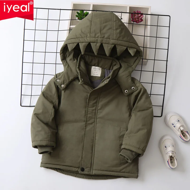 

IYEAL Детская утепленная хлопковая одежда, детская хлопковая одежда для мальчиков с теплым флисом, новая зимняя детская хлопковая одежда