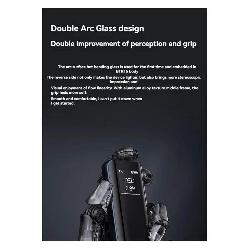 -A89Z BTR15 Bluetooth 5.1 Receiver USB AMP Hi-Res Headphone Amplifier 2X ES9219MQ DSD256 LDAC/Aptx 3.5/4.4Mm Output