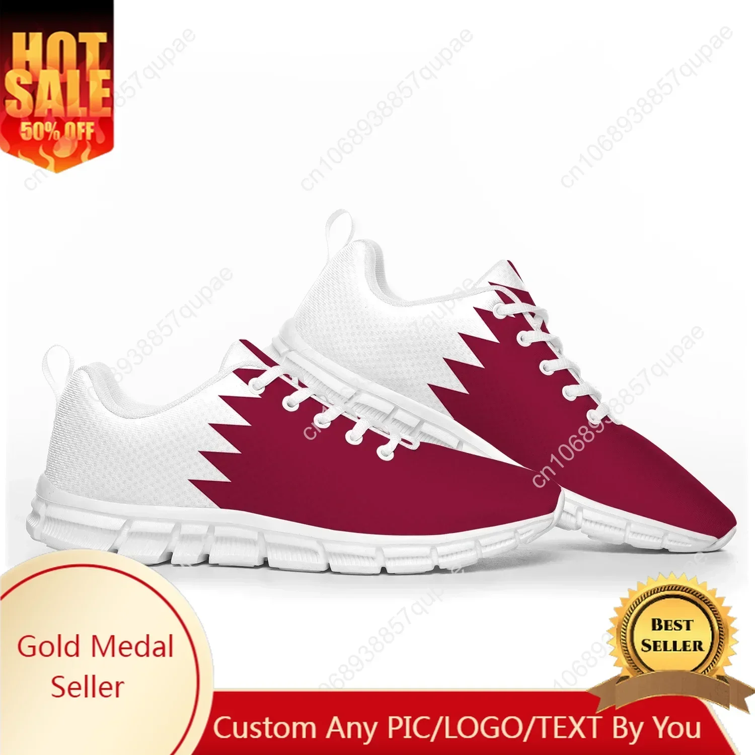 

Qatar Flag Sports Shoes Mens Womens Sneakers Qatar Casual Custom High Quality Couple Shoes