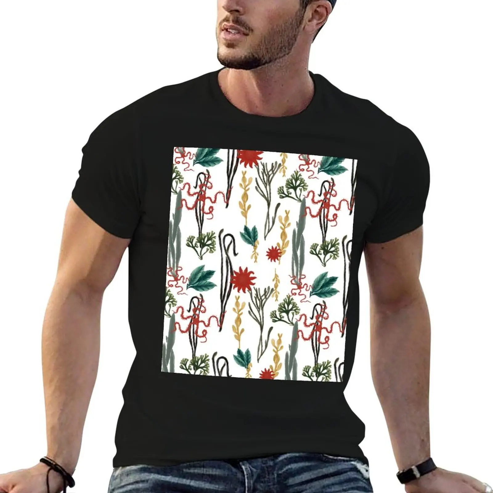 White Under The Sea T-Shirt Plus Size Loose Fit T-Shirt
