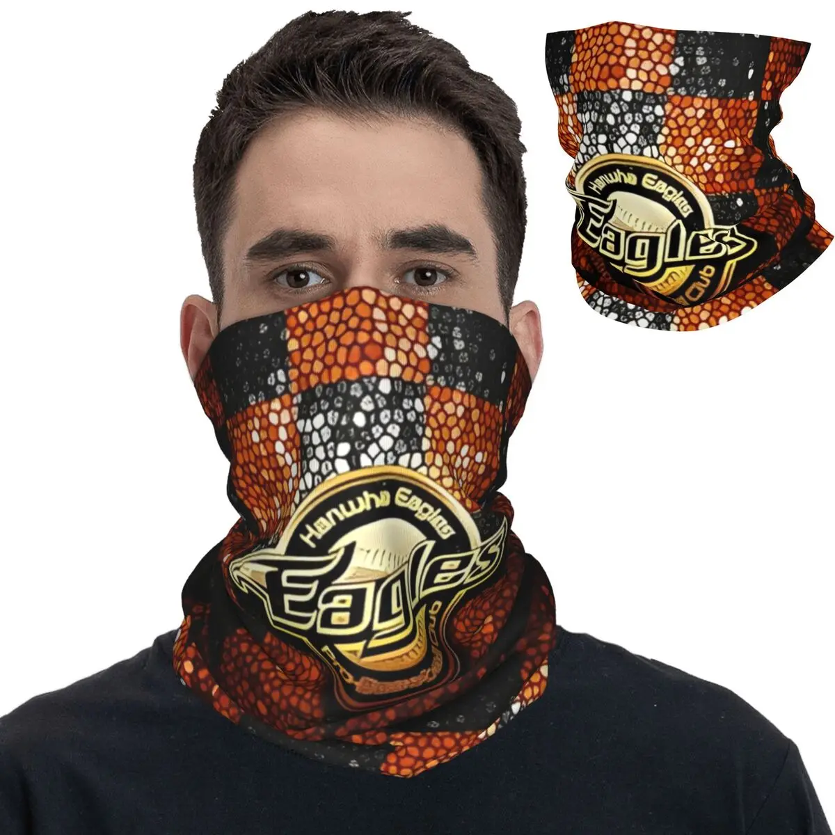 Hanwha Eagles Baseball Team Sport Lover Bandana Neck Gaiter Balaclavas Wrap Scarf Multi-use Cycling Riding Unisex Adult Winter