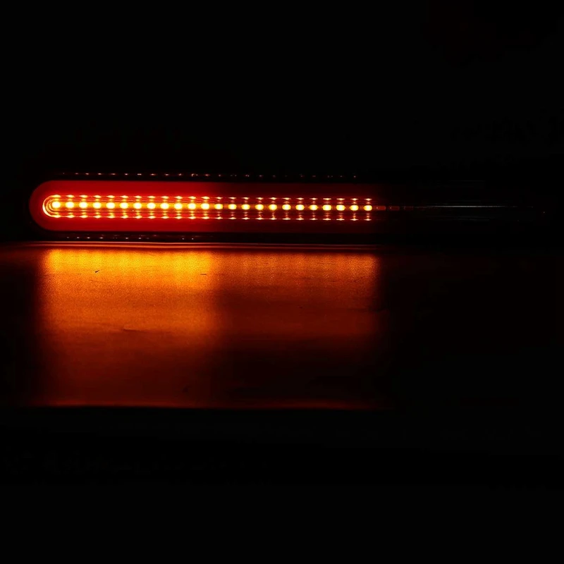 24V LED 13Inch Tail Brake Light 3 In 1 Neon Halo Ring Stop Rear Lamp For Truck Running Flowing Turn Signal Lights