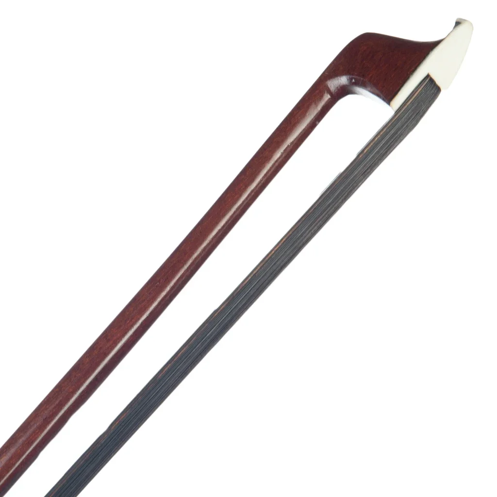 LOOK 4/4 Violin Bow IPE Violin Bow Round Stick Lizard Skin Grip Black Horsehair W/ Ebony Frog Well Balance