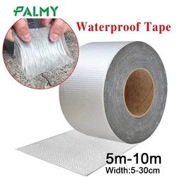 Waterproof Tape High Temperature Resistance Aluminum Foil Butyl Tape Fixing Wall Pool Roof Crack Duct Repair Sealed Self Tape