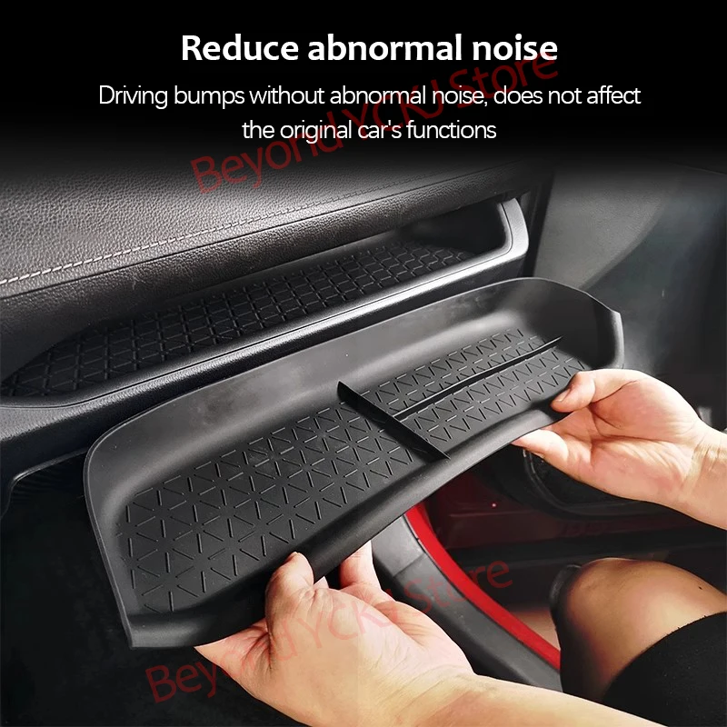 For Toyota RAV4 2020 - 2024 Storage Pad Center Console Organizer Tray  Storage Box Silicone Protective Pad Interior Accessories