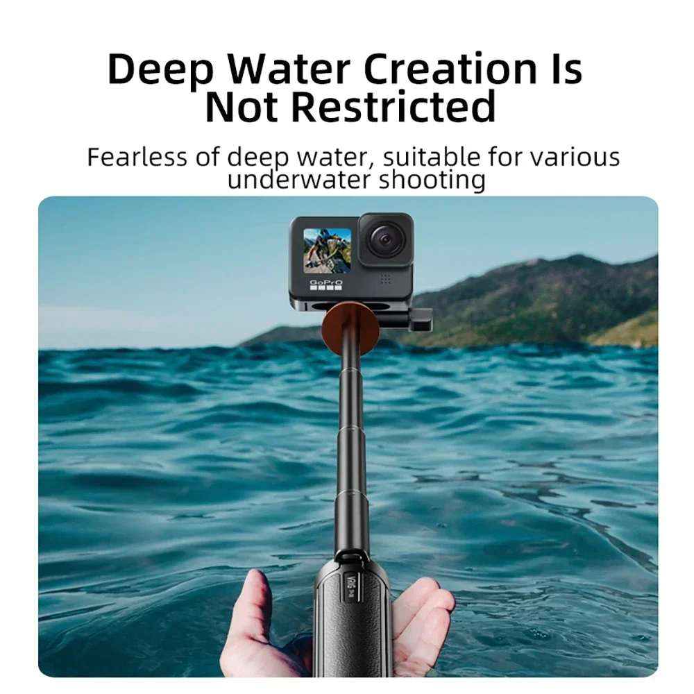 Selfie Stick Foldable Extension Tripod For Instar 360 X5/GoPro 13/Action 5 Pro Camera 20In Pole Travel Vlgo Video Live Holder
