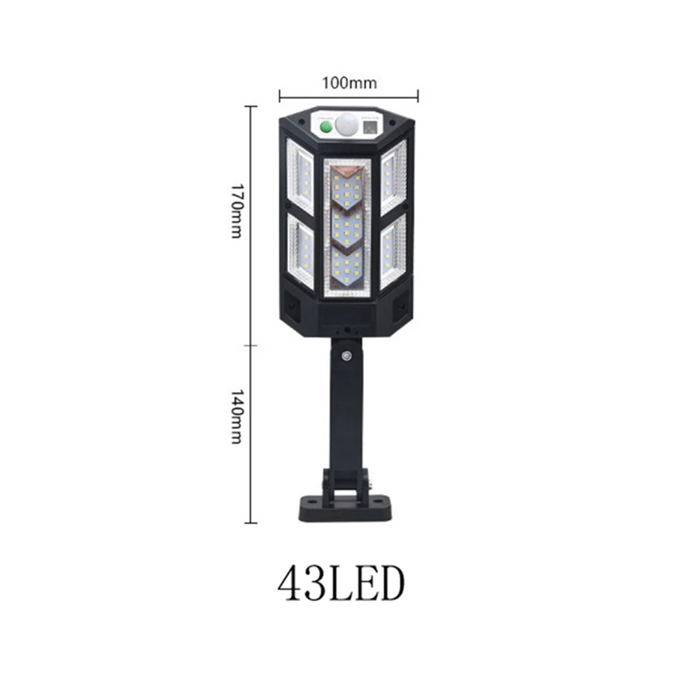 Imagem -04 - Luzes Led Solares com Sensor de Movimento Lâmpada ao ar Livre Impermeável Ip65 Luz do Jardim Rua Quintal Lanterna Mode 9900lm