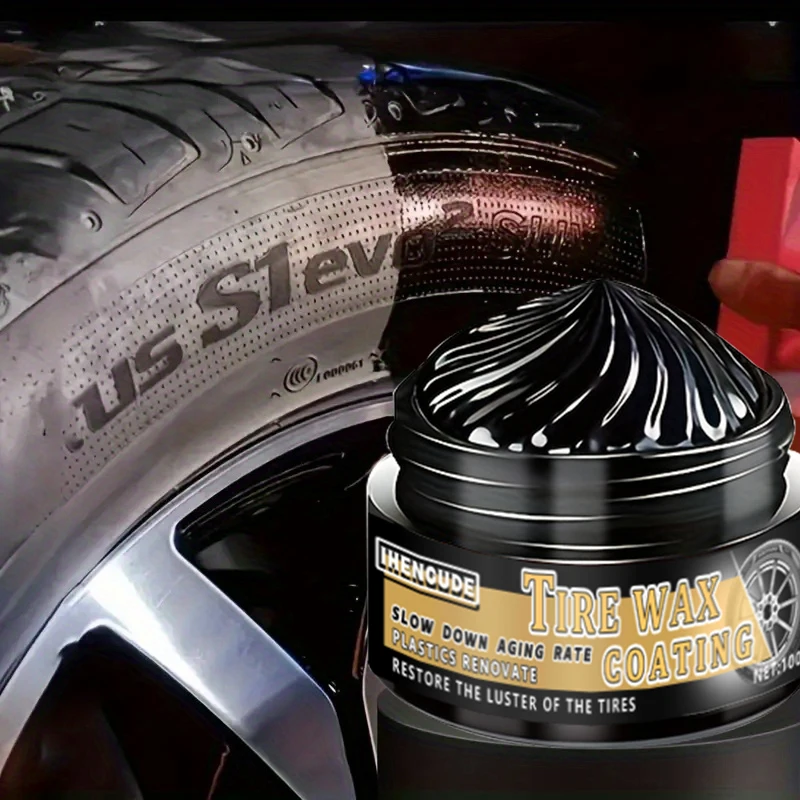 1 Piece 100g Car Engine Compartment Cleaner and Shiny Wax - Black Plastic Polishing Protection, Suitable for Cars and Rvs, Removes Dirt, and Makes the Engine Compartment Recovery as New Status, Car Maintenance | Long-Lasting Effect | After-Reducing Care