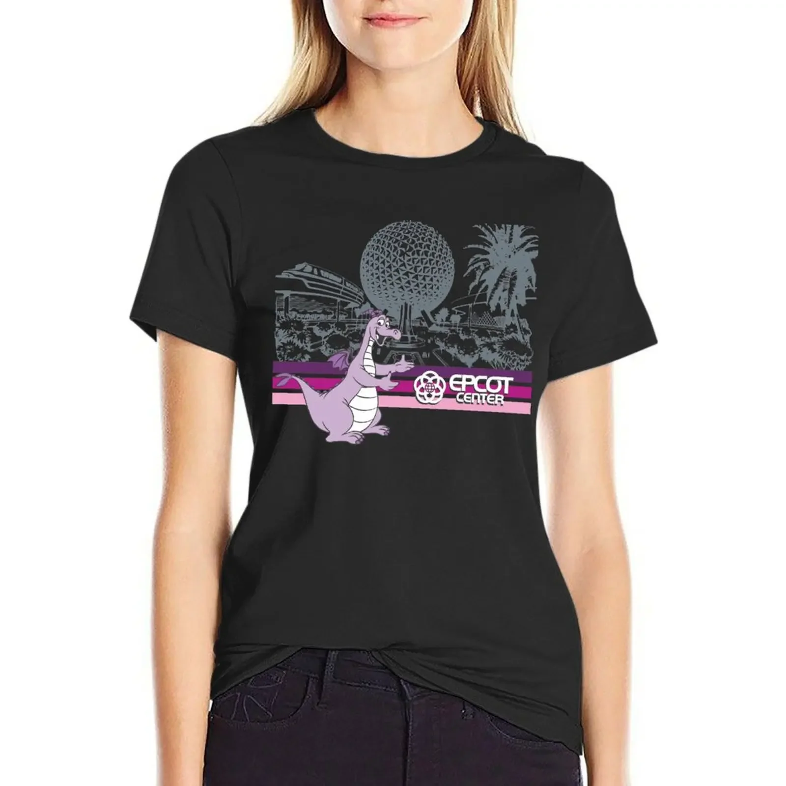 

Welcome to EPCOT Center T-Shirt vintage tops Aesthetic clothing rock and roll t shirts for Women