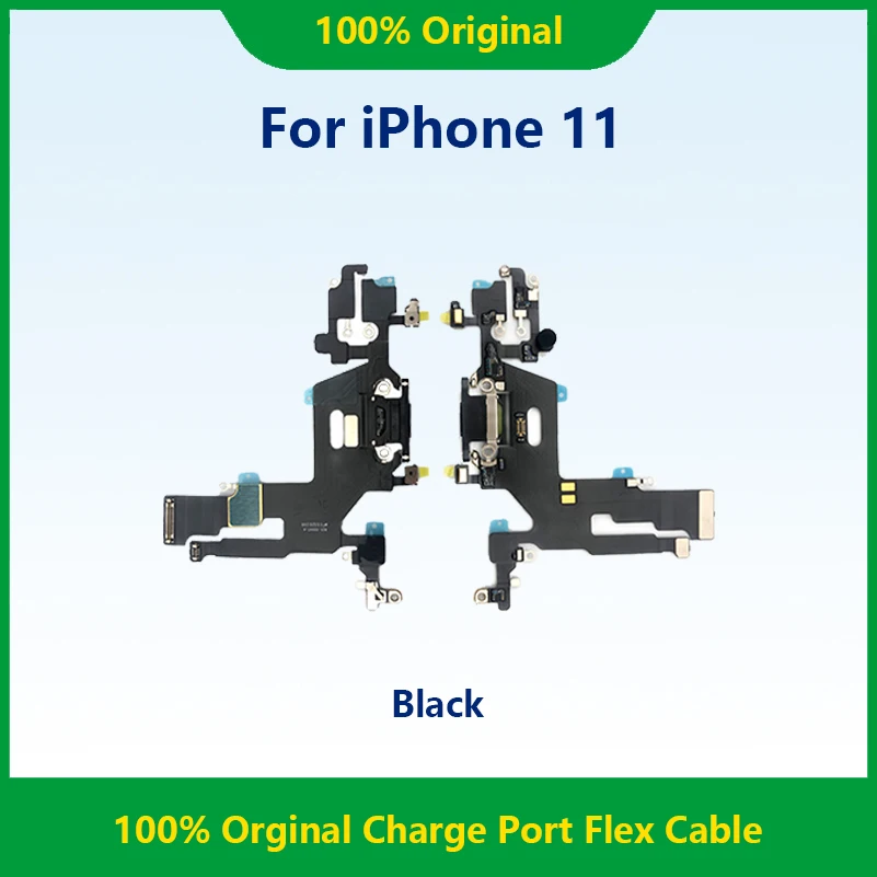 1pcs USB Charging Charger Port Flex Cable For iPhone 11 Dock Charger Connector With Microphone Flex Replacement For Repair Phone