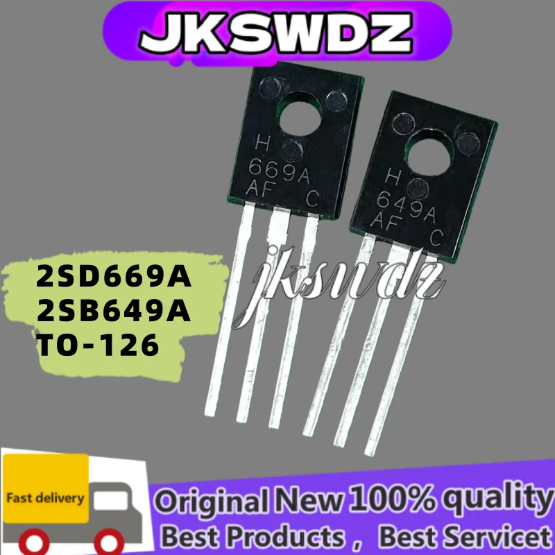 10 ชิ้น 100% ใหม่เครื่องขยายเสียงหลอด 2SB649A 2SD669A B649A D669A TO-126 ทรานซิสเตอร์