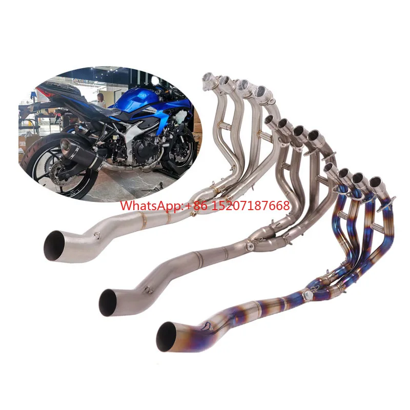 High Performance Motorcycle Exhaust System Header 2020 2021 2022 For Kawasaki ZX25R Exhaust Front Link Pipe Moto Pipe