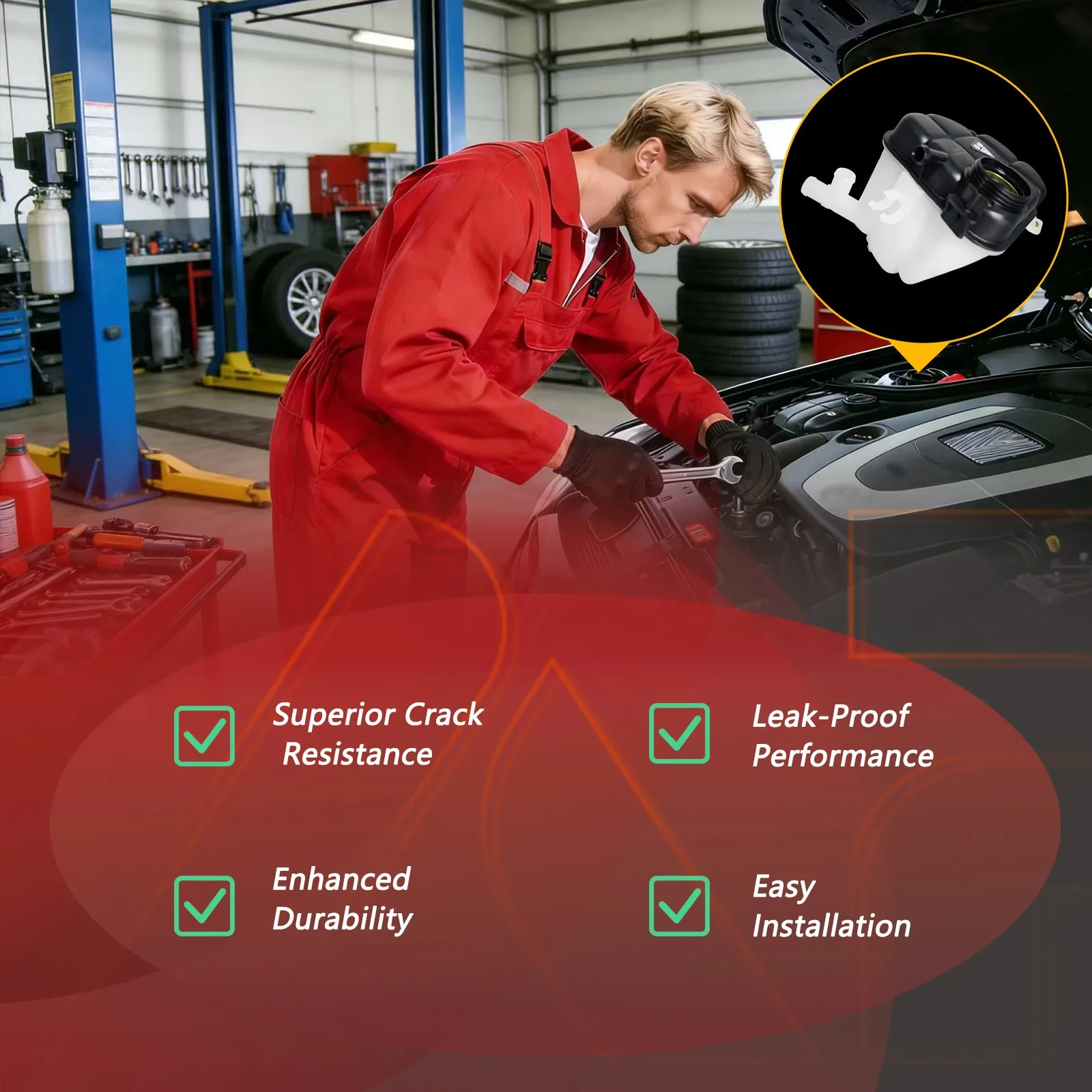 

ZOOMKEY For MERCEDES GLS63 X166 RADIATOR COOLANT OVERFLOW EXPANSION TANK 2013 - 2019NEW A1665000049 1665000049