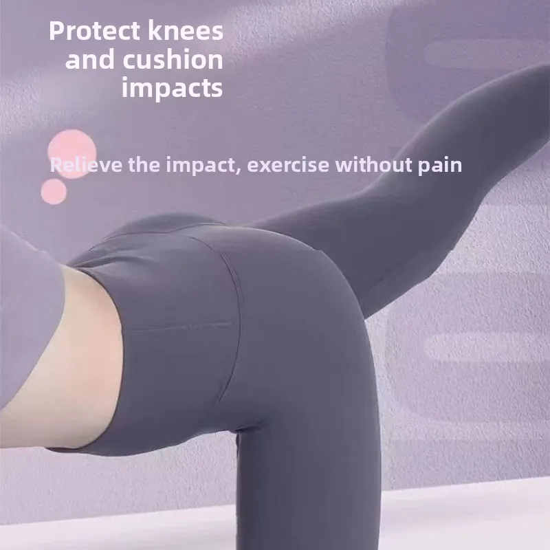 TPE سميكة المضادة للانزلاق اليوغا الركوع وسادة واقية الركبة لينة شقة دعم انتعاش عدم الانزلاق الرياضة اللياقة البدنية حصيرة امتصاص الصدمات #4