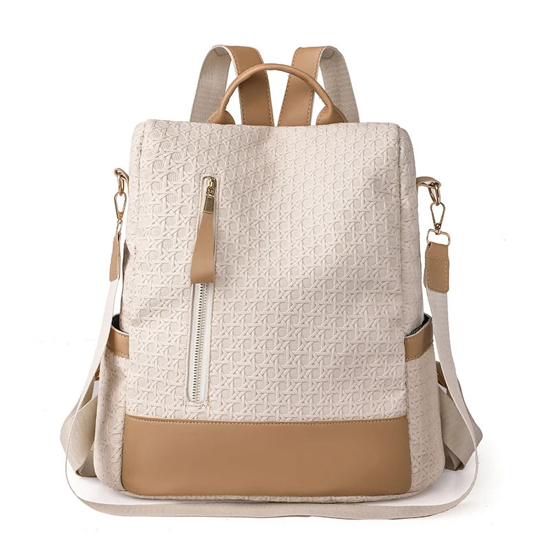 Mochila de diseñador para mujer, morral sencillo de nailon suave de alta calidad, bolso de hombro antirrobo de gran capacidad, novedad de 2023