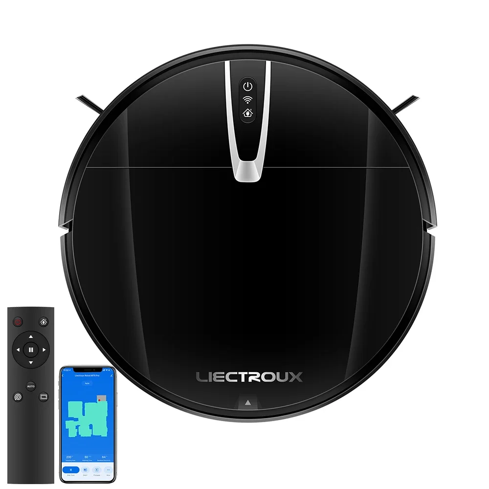 

LIECTROUX V3S PRO Robot Vacuum Cleaner & Wet Mop Combo,Smart Mapping,WiFi App,Brushless Motor,Ideal for Pet Hair,Carpet,Floor