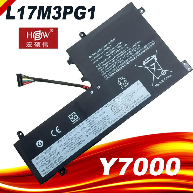 

New Battery L17M3PG3 For Lenovo Y7000 Y7000P Legion Y530 Y530-15ICH L17L3PG1 L17C3PG1 L17M3PG2