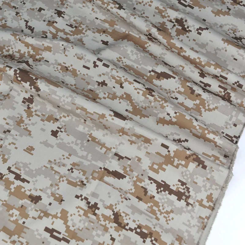 1.45M Width Desert Digital Camouflage Fabric Polyester Cotton TC Mosaic Digital Cloth Clothing DIY